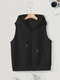 Women's Sleeveless Slim-fit Cardigan Zip Sweater