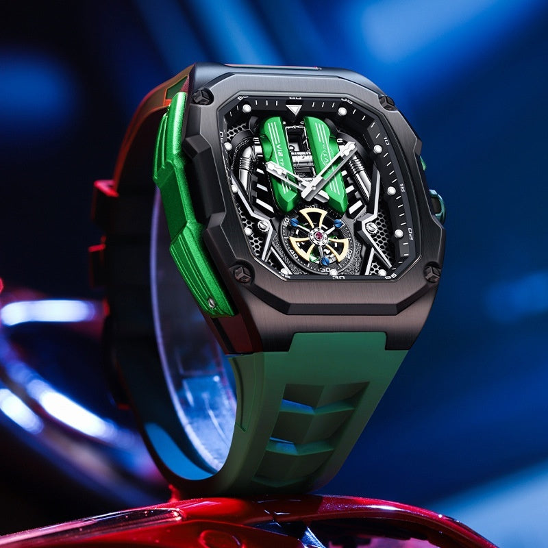 Men's high hollow engine automatic watch