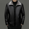 Middle-aged Plus Suede Winter One-piece Fur Men's Sheep Lapel Polo Coat
