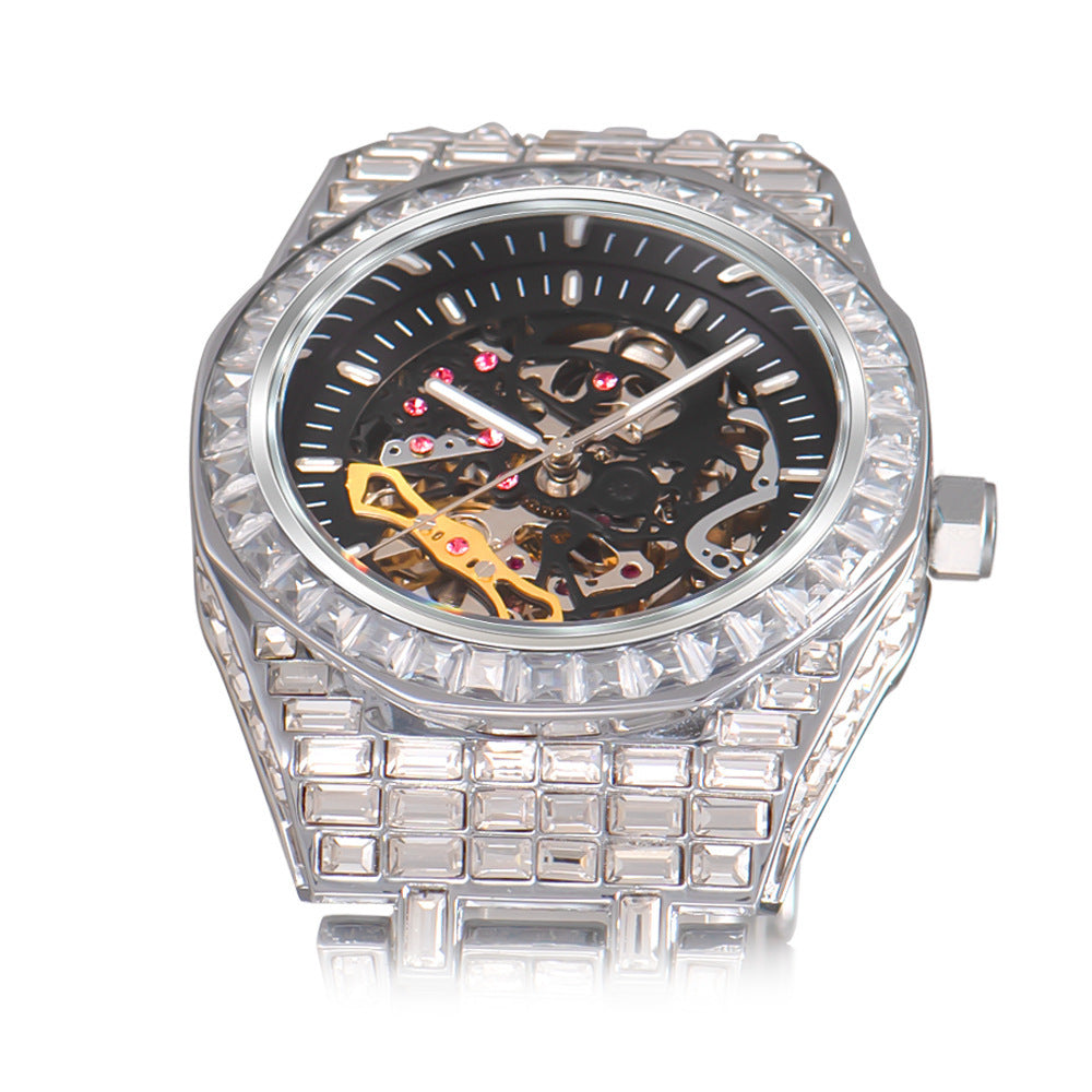 Diamond Luminous Hollow Mechanical Watch