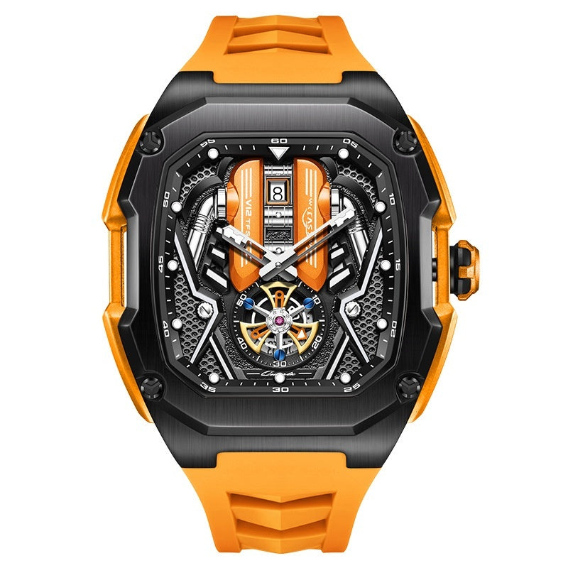 Men's high hollow engine automatic watch