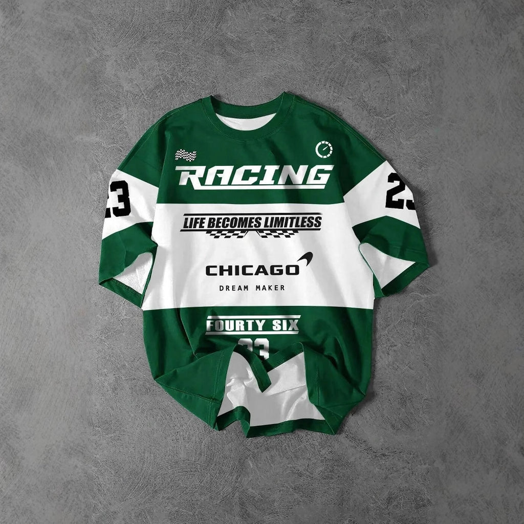 3D Digital Printed Round Neck Short Sleeve