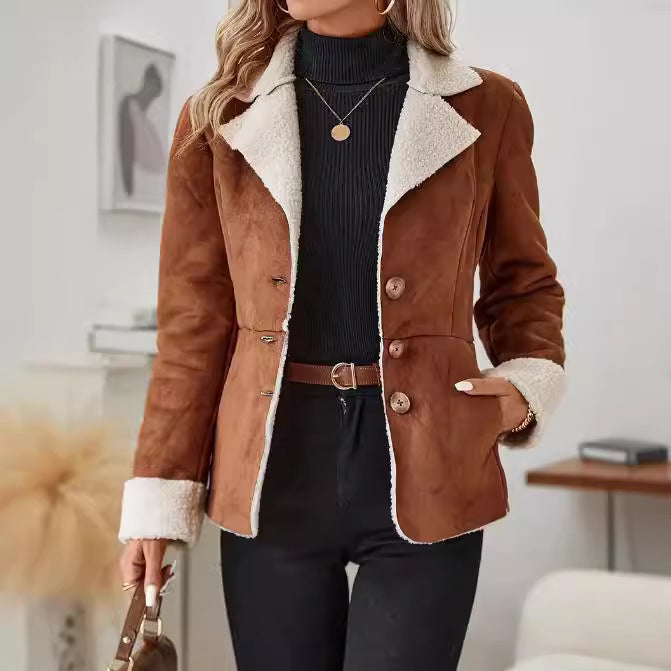 Casual Warm Fur Integrated Jacket