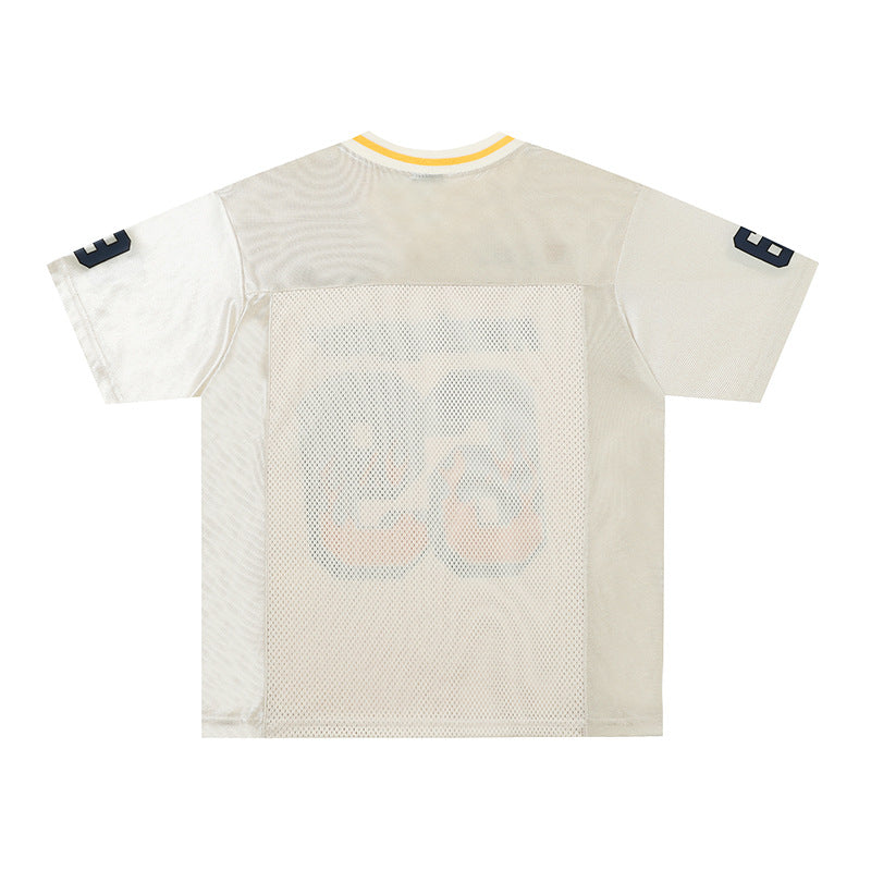 Men's And Women's Fashion Summer Letter Loose Jersey