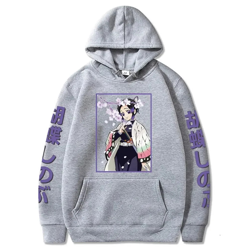 Japanese Anime Demon Slayer Kimetsu No Yaiba Hoodie Shinobu Kocho