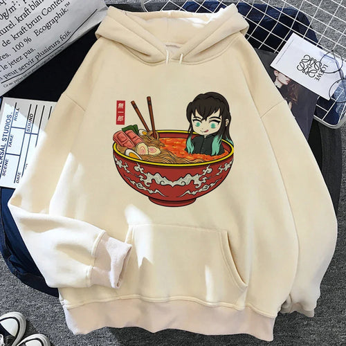 Muichiro Tokito Graphic Print Hooded 2025 Autumn and Winter Hoodie