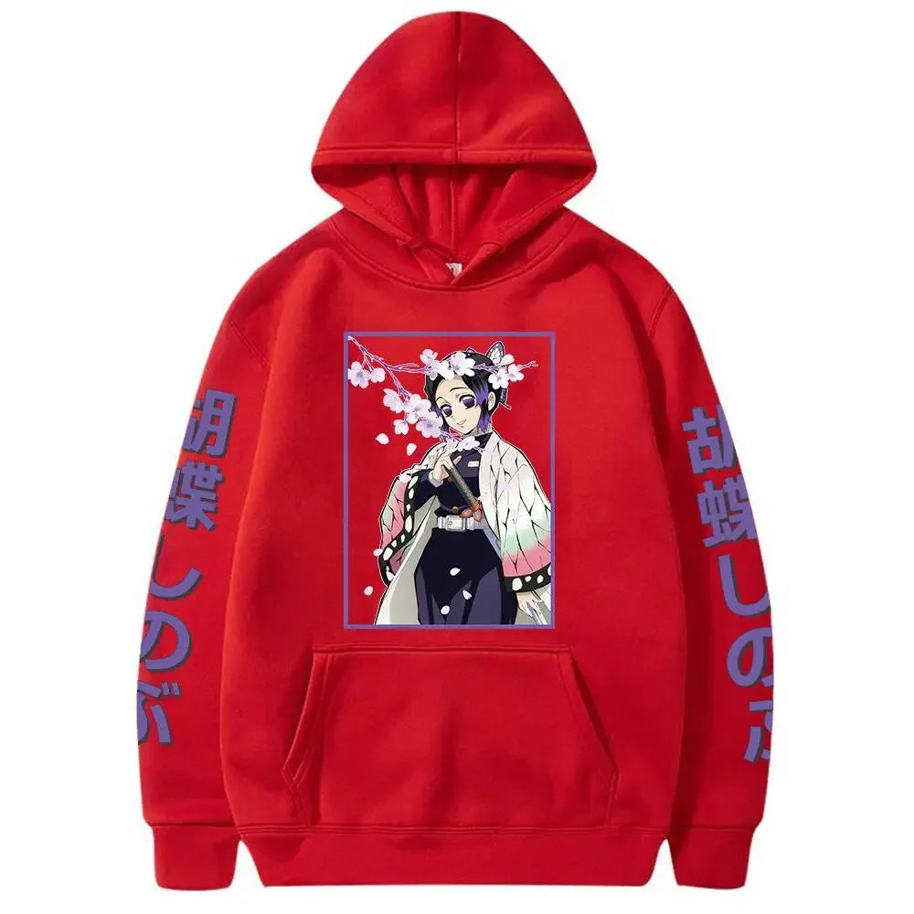 Japanese Anime Demon Slayer Kimetsu No Yaiba Hoodie Shinobu Kocho