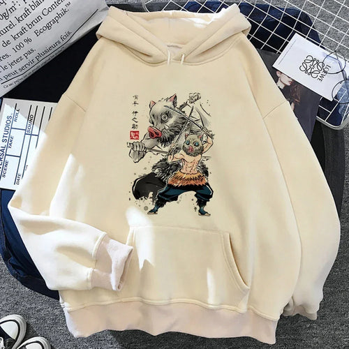 Muichiro Tokito Graphic Print Hooded 2025 Autumn and Winter Hoodie