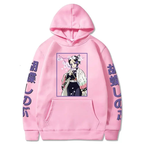 Japanese Anime Demon Slayer Kimetsu No Yaiba Hoodie Shinobu Kocho