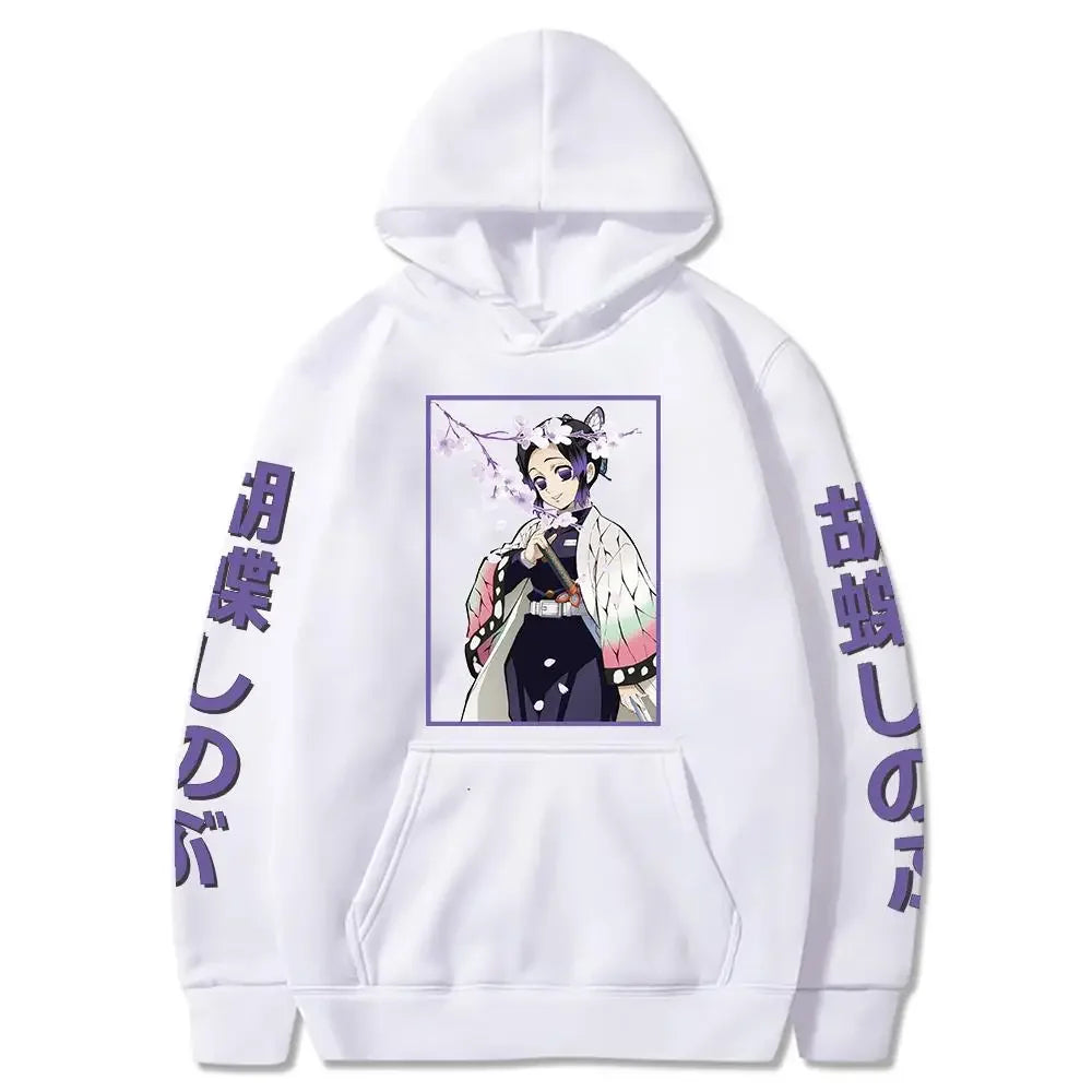 Japanese Anime Demon Slayer Kimetsu No Yaiba Hoodie Shinobu Kocho
