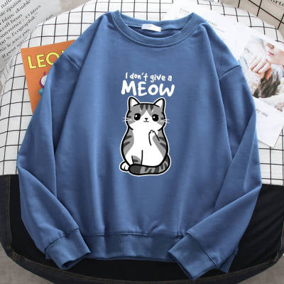 Cartoon Kitten Pattern Sweater European Size