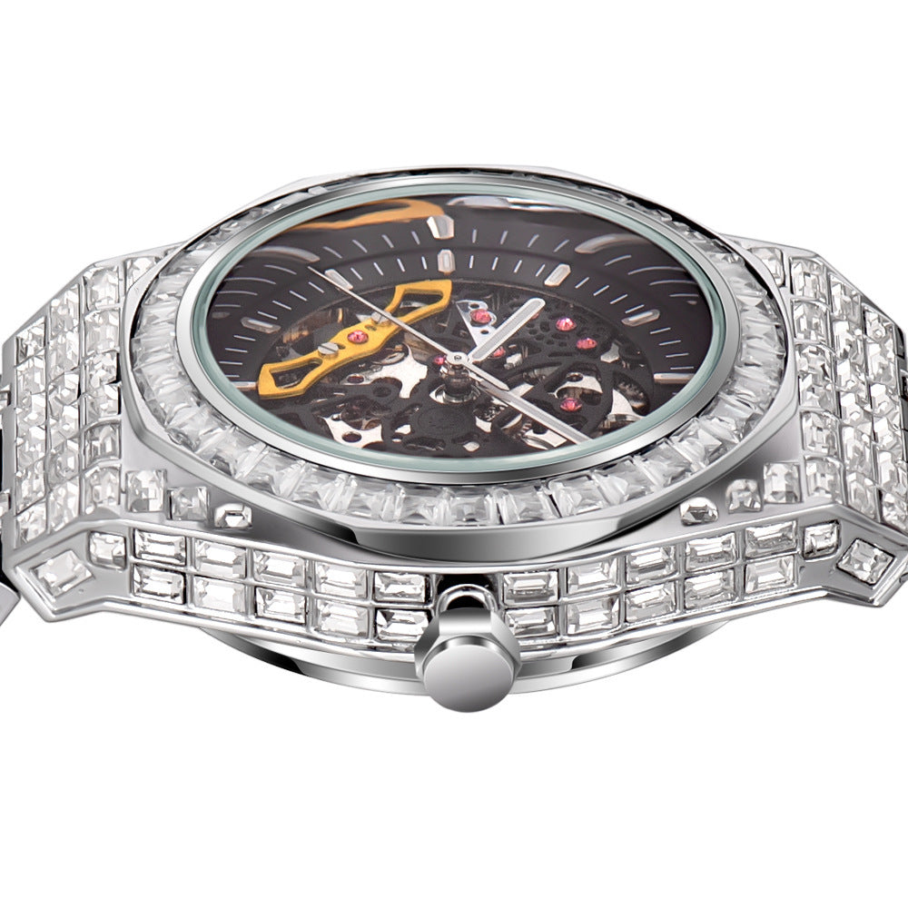 Diamond Luminous Hollow Mechanical Watch