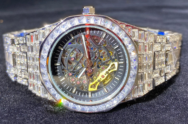 Diamond Luminous Hollow Mechanical Watch
