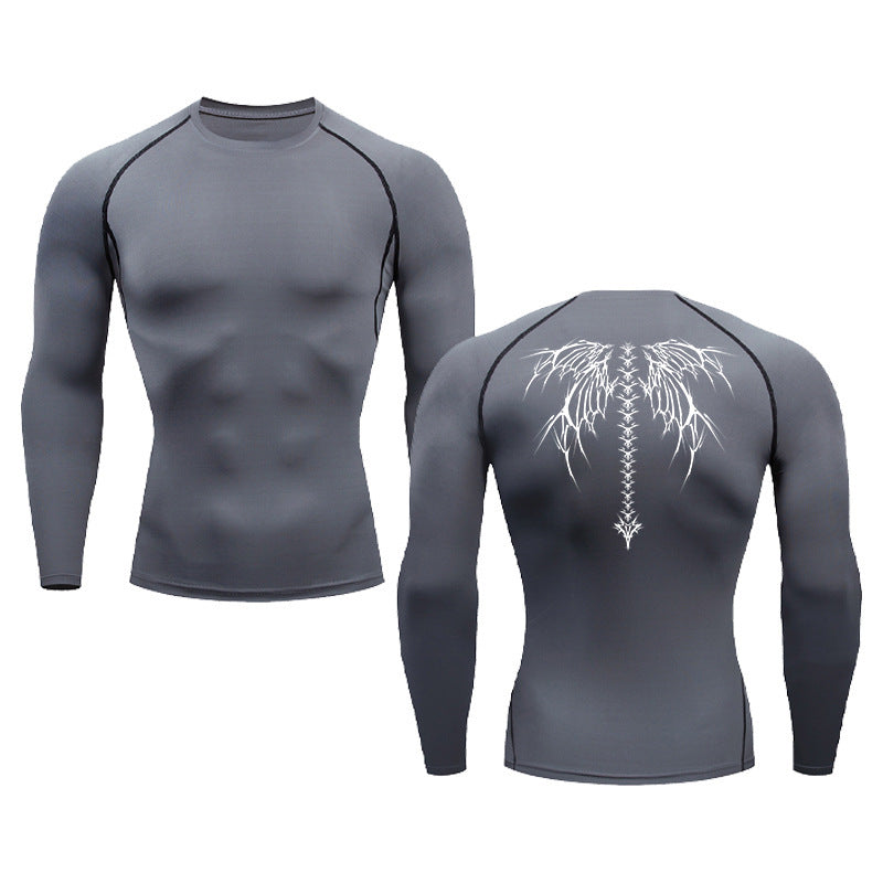 Summer Men's Short-sleeved Fashion Outdoor Casual Printed Quick-drying T-shirt