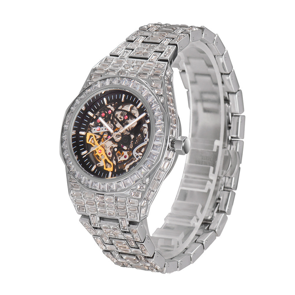 Diamond Luminous Hollow Mechanical Watch
