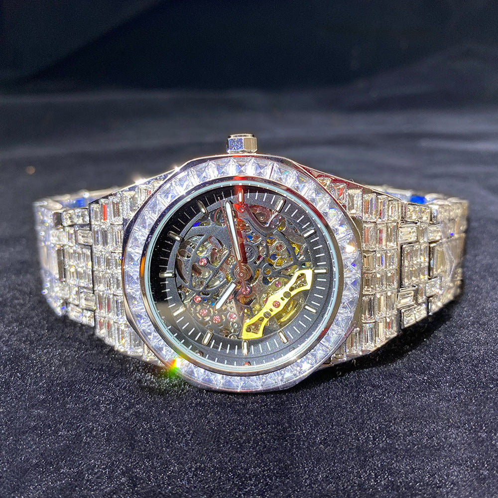 Diamond Luminous Hollow Mechanical Watch